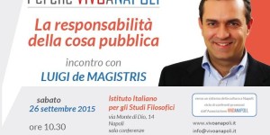 La responsabilità della cosa pubblica – Incontro con il Sindaco Luigi de Magistris