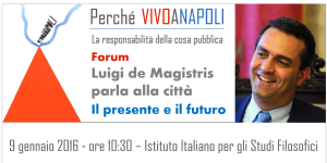 Forum sulla città con il Sindaco: 9 gennaio 2016, ore 10.30